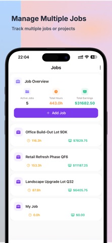 Work Hours & Time Tracker Screenshot 3 of 7