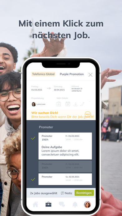 SPORTFIVE Eventjobs Screenshot