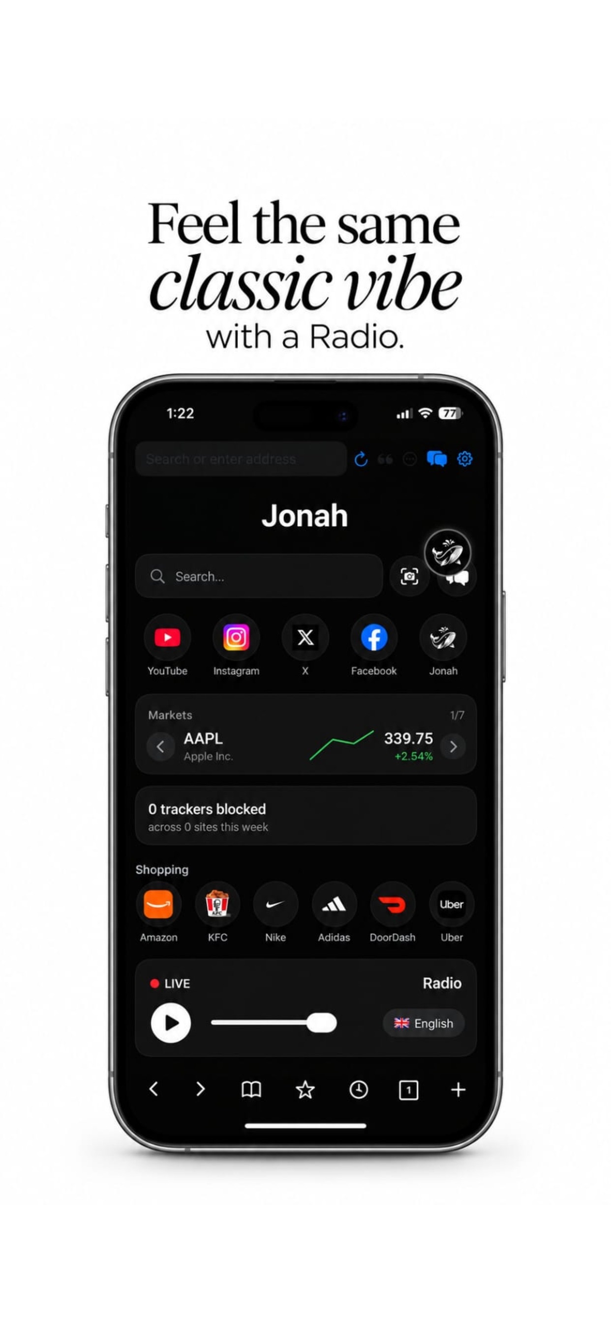 Screenshot 2 of Jonah Browser