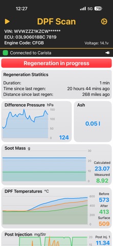 DPF Scan for VAG Screenshot 2 of 6