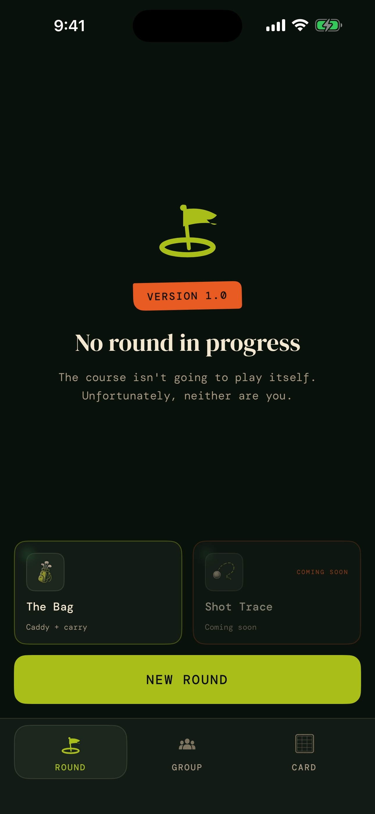 Screenshot 1 of HackDay: Golf Scorekeeper
