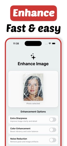 Enhance Image Quality iPhone screenshot
