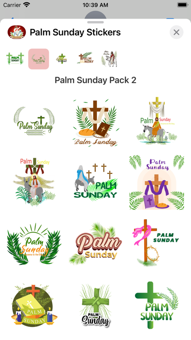 Screenshot #2 pour Palm Sunday Stickers