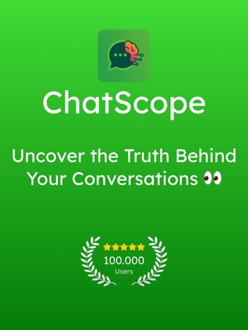ChatScope: Message Analysis iPad screenshot