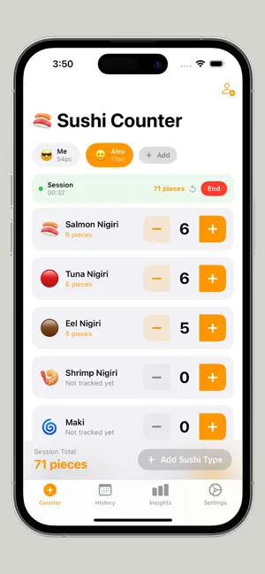 Sushi Counter - Sushi Score screenshot 1