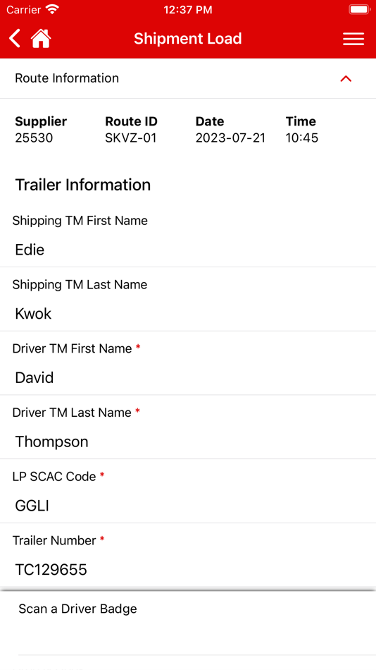 #6. Shipping Confirmation System (iOS) 由: Toyota Motor Sales, U.S.A., Inc.