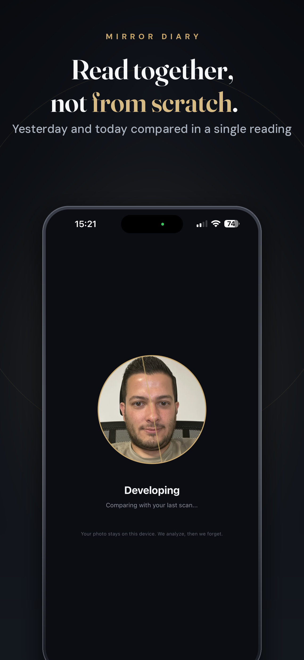 Mirror Diary: Skin Scan & Glow screenshot 5