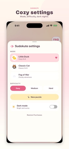 Sudokute: Easy Sudoku Puzzles screenshot 2