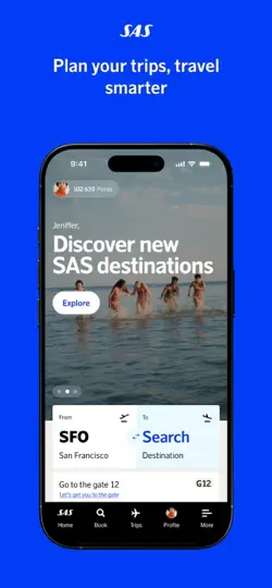 SAS – Scandinavian Airlines iPhone-skjermbilde 2