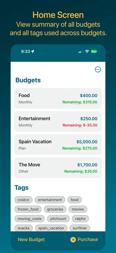 BudgetESF screenshot 1