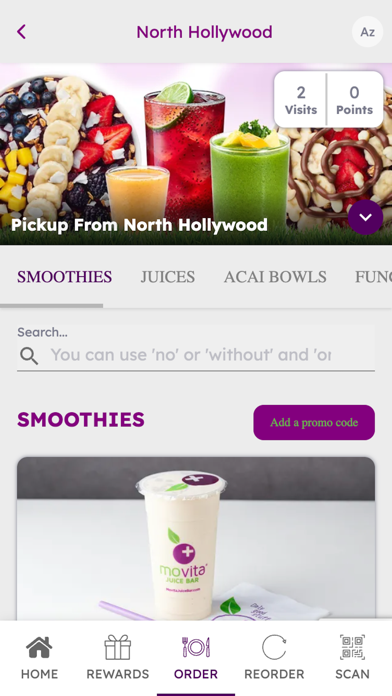 Movita Juice Bar Screenshot