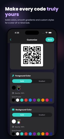 QR Studio - Create & Scan iPhone screenshot