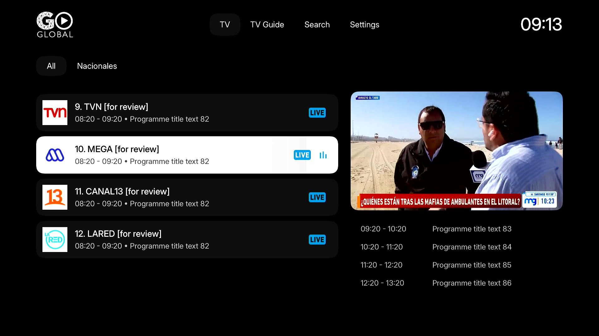 Global Go TV screenshot 10