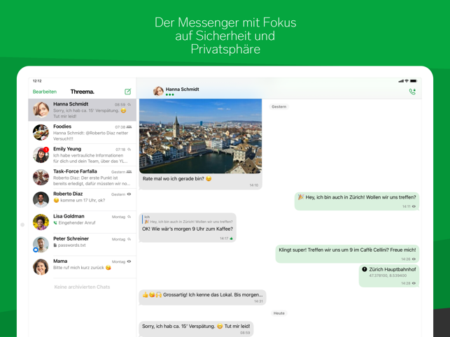 ?Threema. Der sichere Messenger Screenshot