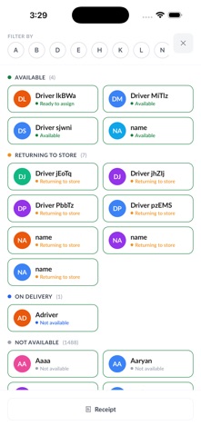 Dispatch Screen iPhone screenshot