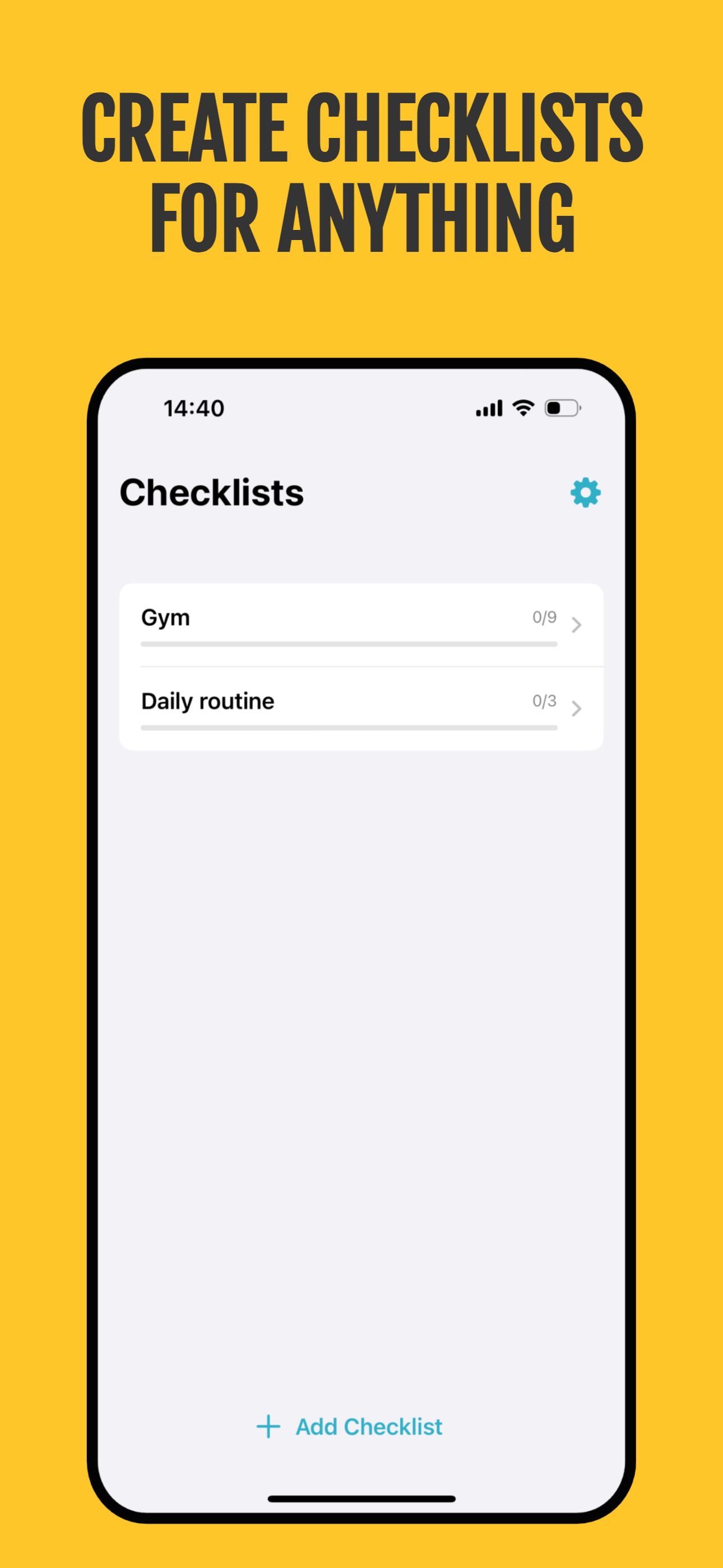Recheckable: Checklist screenshot 2