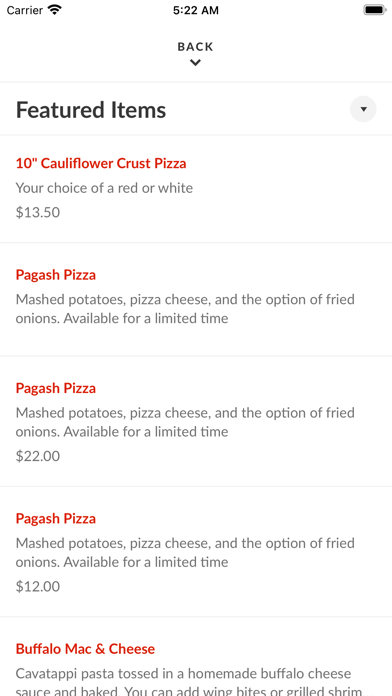 Nina's Wing Bites & Pizza Screenshot