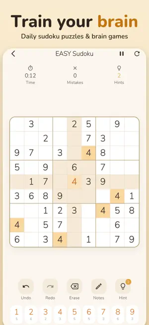 Sudoku Offline: No Ads Puzzle screenshot 2
