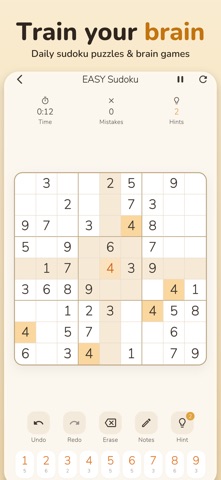 Sudoku Offline: No Ads Puzzle Screenshot 2 of 8