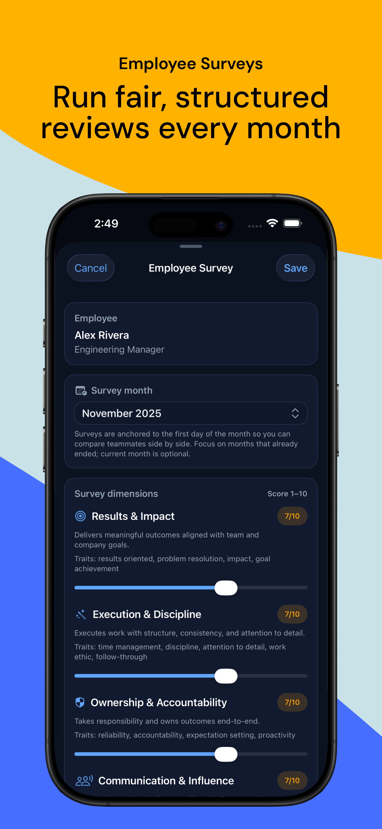 Managely - Performance Tracker screenshot 7