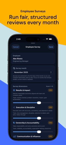 Managely - Performance Tracker Screenshot 7 of 10