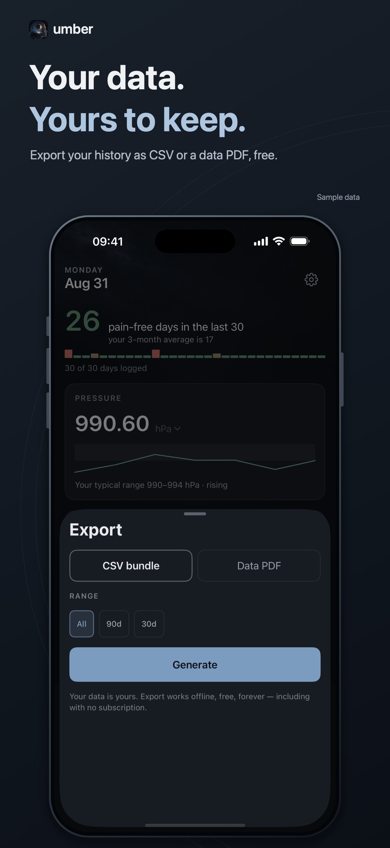 Screenshot 8 of Umber: Migraine Tracker