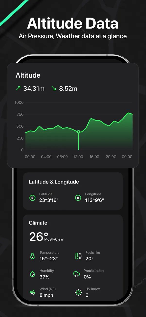Screenshot #3 pour Boussole: Altitude & Altimètre