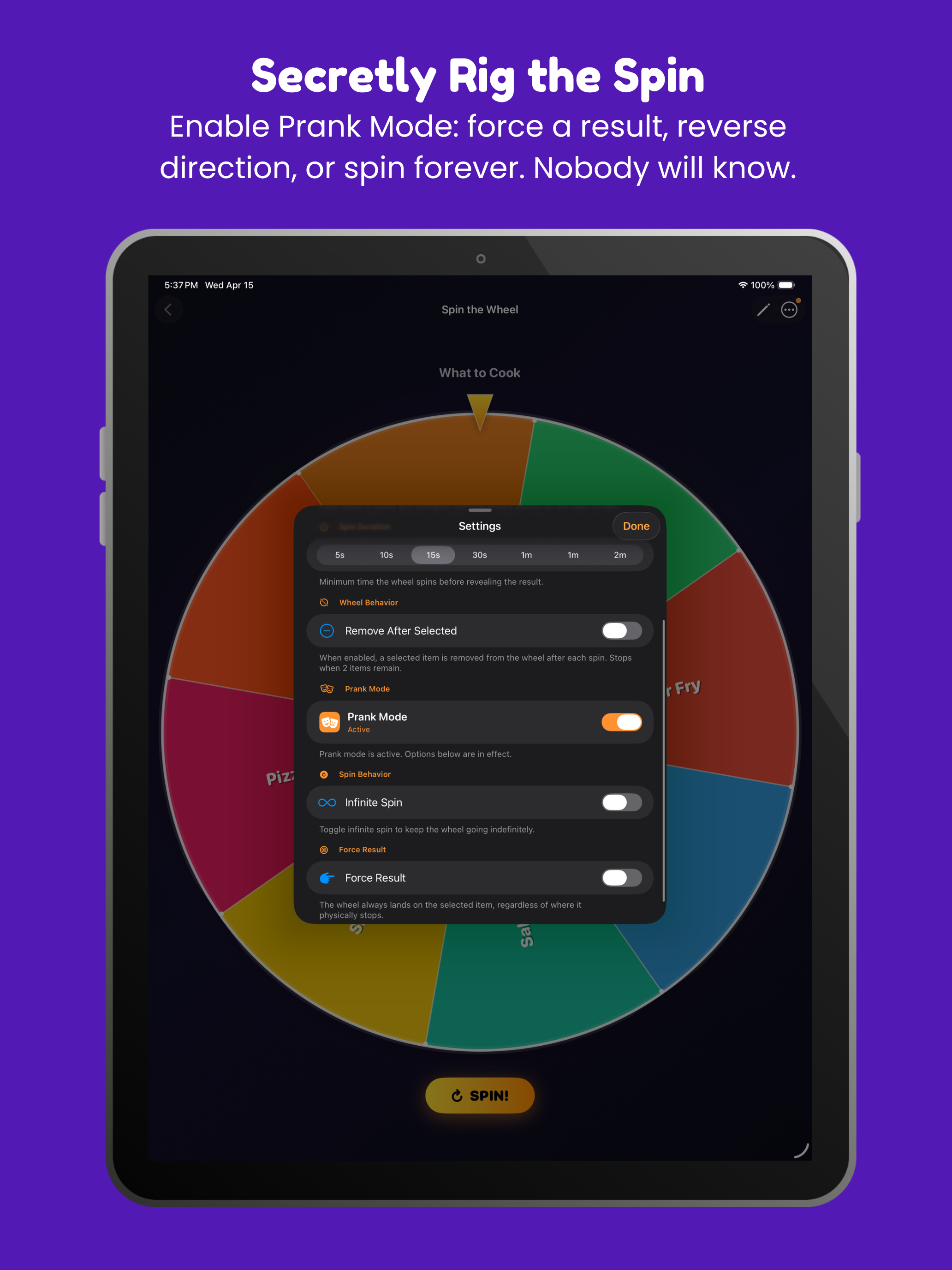 Spin the Wheel: Prank Edition screenshot 13