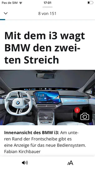 Screenshot von PNP EPaper auf dem iPhone 4