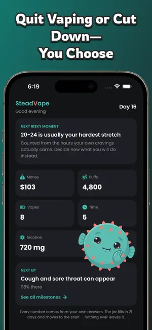 SteadVape: Quit Vaping screenshot 4