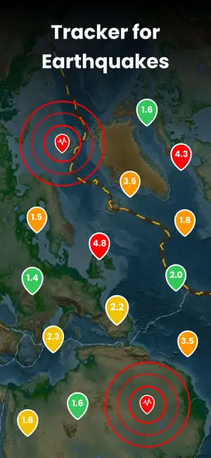 EarthQuake Alerts - SenseEarth iPhone screenshot 2