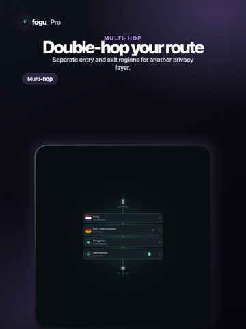 fogu Pro: Fast VPN & AdBlock iPad screenshot