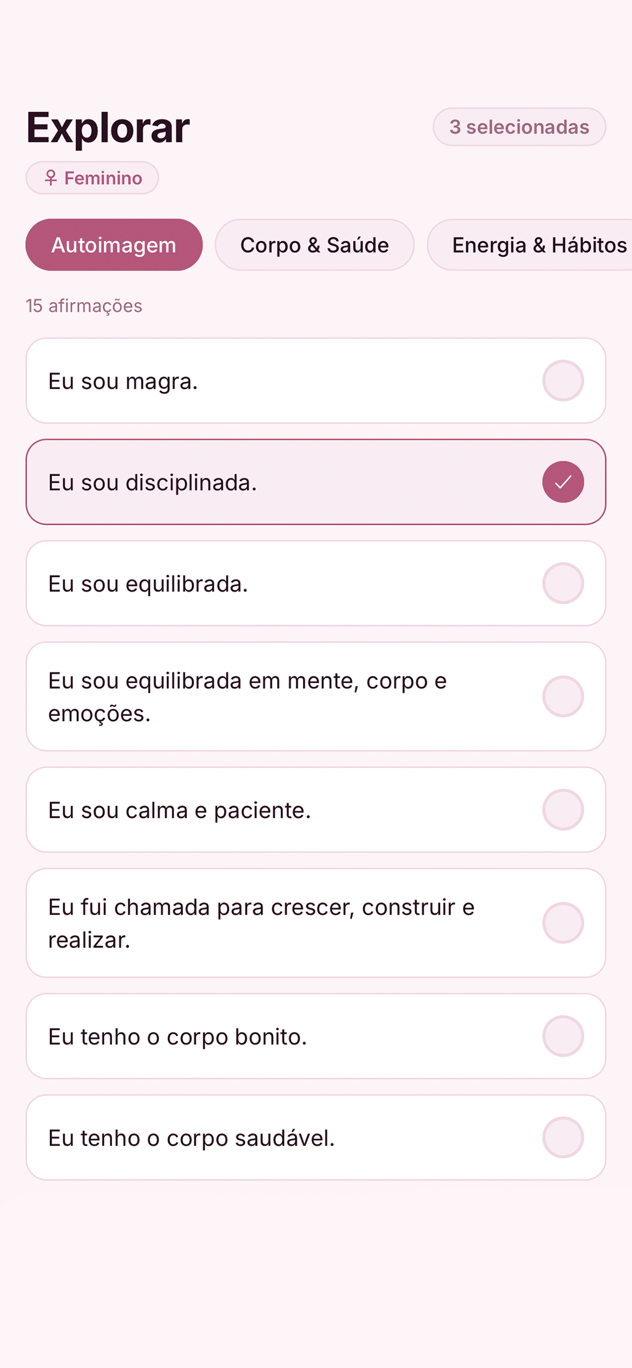 SOU Afirmações screenshot 4