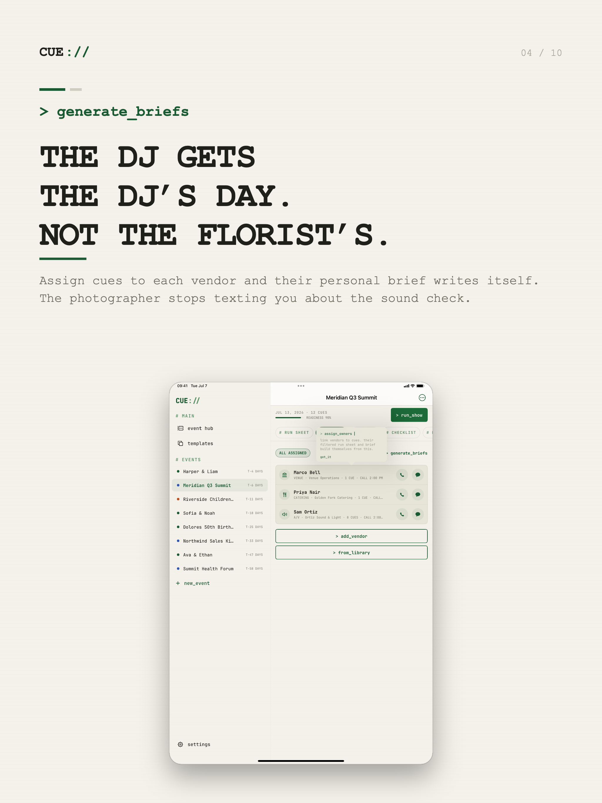 Run of Show Planner : CUE screenshot 14