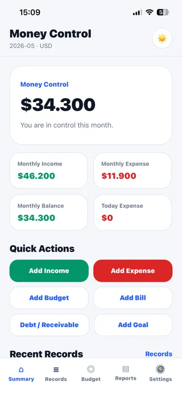 MONEY CONTROL PRO screenshot 2 of 9