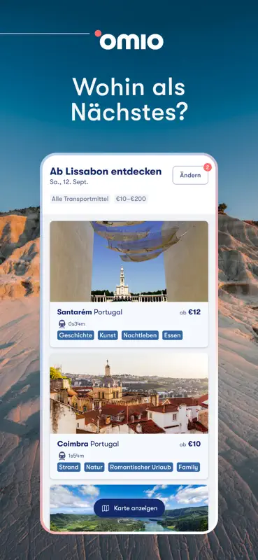 Omio: Bahn, Bus, Flüge, Fähre screenshot 7 of 7