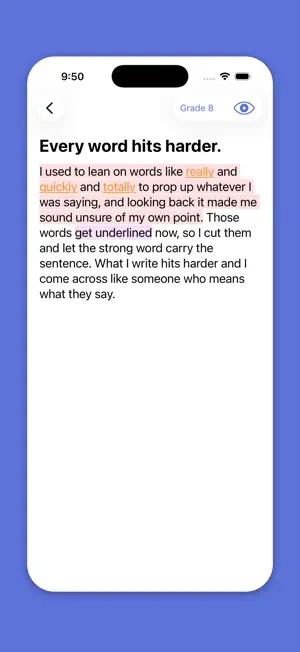 Prose - Hemingway Style Editor screenshot 2