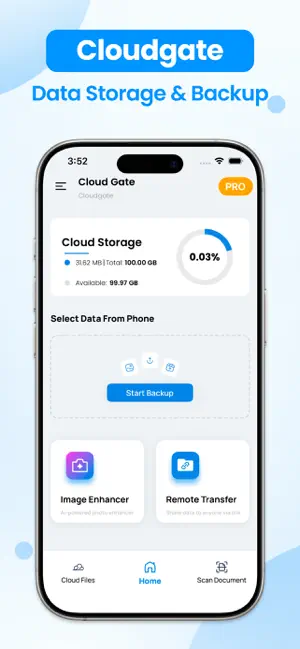 Cloudgate - Cloud Storage App screenshot 1