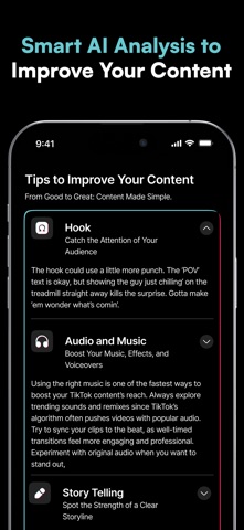 Go Viral: AI Video Analysis iPhone screenshot