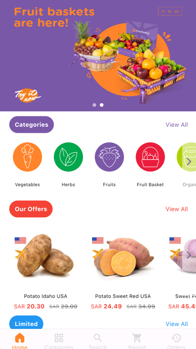 Freshvery - Fresh Groceries Screenshot