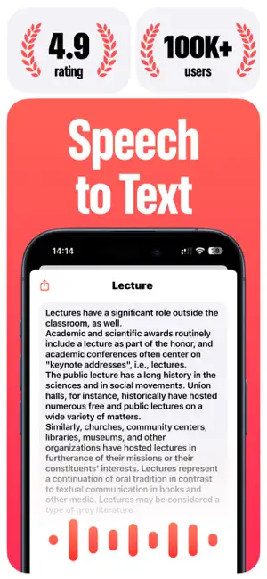Speech to Text: AI Voice Notes screenshot 1