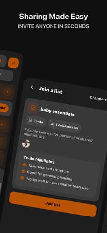 JoinListy：共享清单 screenshot