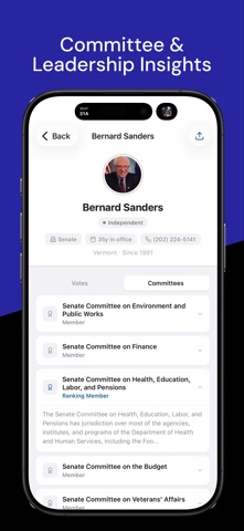 US Congress Explorer screenshot