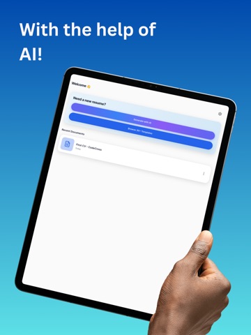AI CV Maker - Resume Builder iPad screenshot