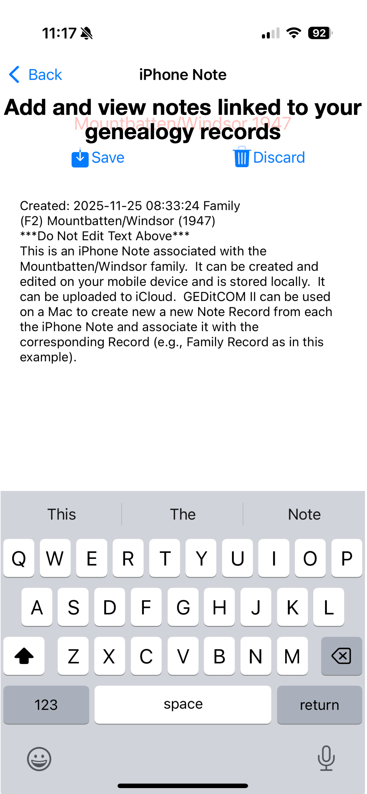 GEDitMobile - A GEDCOM Viewer screenshot 6