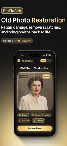 Photo Enhance AI : FinePix AI iPhone screenshot