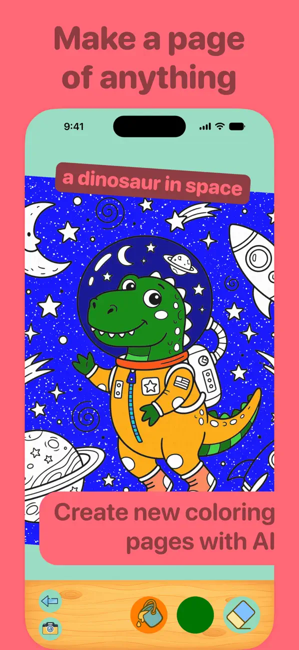 Screenshot #1 pour Carrot: AI Coloring for Kids