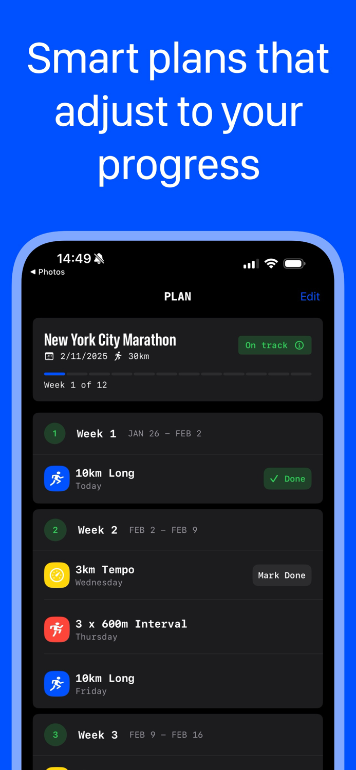 Marathon training - RunRight