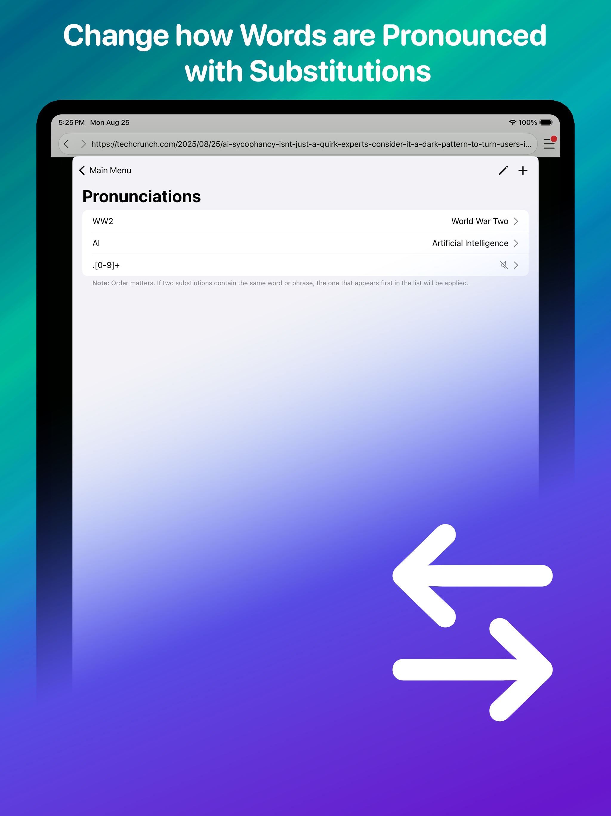 WebOutLoud: Web Text to Speech