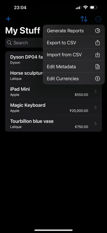 My Stuff 2025 edition screenshot